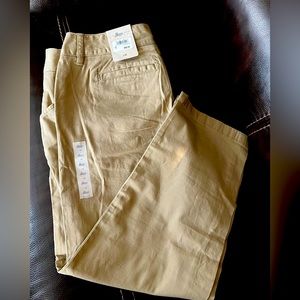 Brand new, khaki ankle length pants by Bass